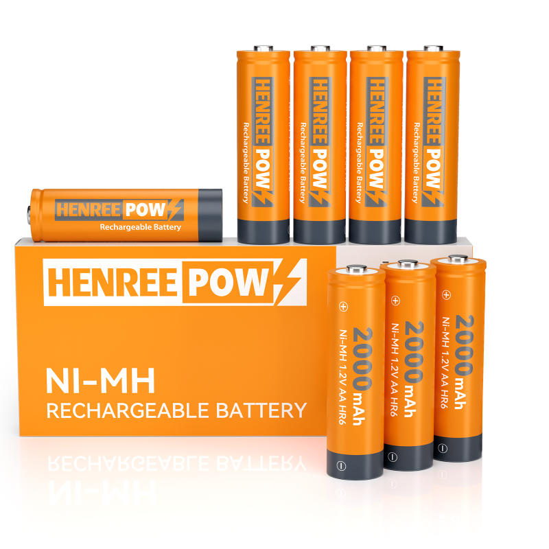 Henreepow AA 2000mah 1,2V Высокая емкость NI-MH Аккумуляторная батарея